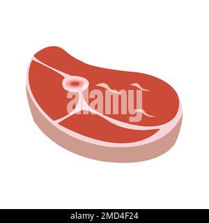 modello di disegno vettoriale logo meat icon Foto Stock