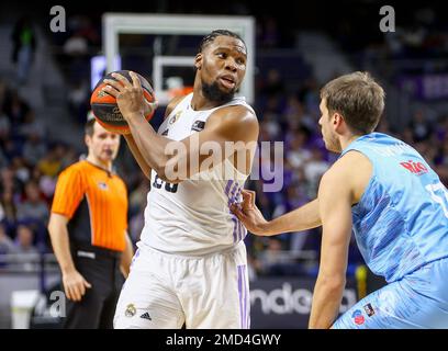 Madrid, Spagna. 22nd Jan, 2023. 22th gennaio 2023; Wizink Center; Madrid; Spagna; Liga Endesa ACB; Real Madrid vs Rio Breogan; Guerschon Yabusele (Madrid) 900/Cordon Press Credit: CORDON PRESS/Alamy Live News Foto Stock