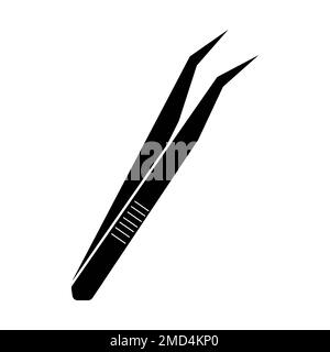 modello vettoriale logo icona pinzette Foto Stock