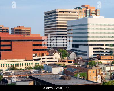 Edificio degli uffici nel centro di Clayton Foto Stock