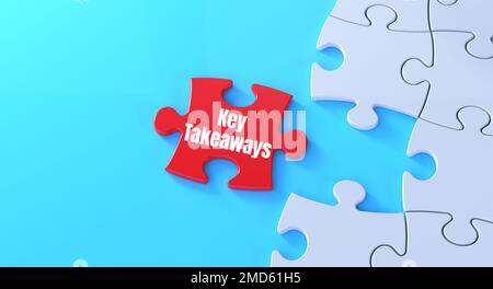 puzzle chiave da asporto Foto Stock