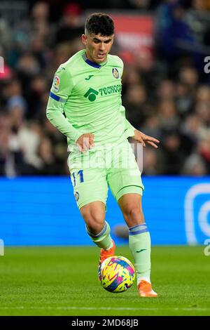 Barcellona, Spagna. 22nd Jan, 2023. Alena (Getafe CF) durante la partita di calcio della Liga tra FC Barcelona e Getafe CF, allo stadio Camp Nou di Barcellona, Spagna, il 22 gennaio 2023. Foto: SIU Wu. Credit: dpa/Alamy Live News Foto Stock