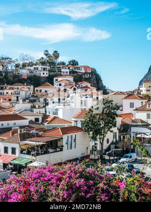 Câmara de Lobos, villaggio vicino a Funchal sull'isola di Madeira, Portogallo Foto Stock