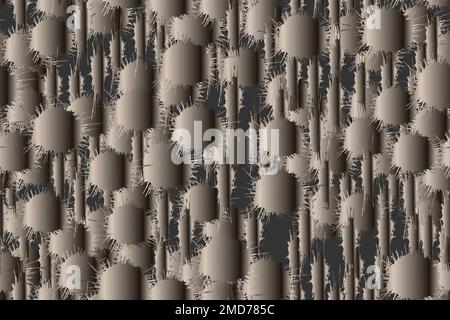 Schema vettoriale senza giunture con blot in bronzo sfumato astratto Illustrazione Vettoriale