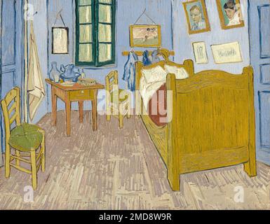 Vincent van Gogh, Camera di Vincent in Arles, 1889, olio su tela, Musée d'Orsay, Parigi, Francia Foto Stock