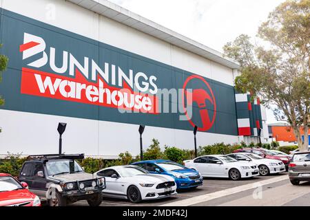 Magazzino di Bunnings, negozio di articoli per il fai da te e la casa a Chatswood Sydney, Bunnings è un rivenditore nazionale australiano di catene. Foto Stock