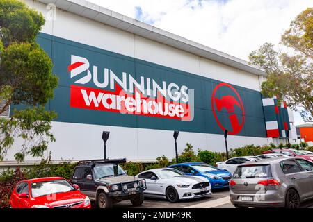 Magazzino di Bunnings, negozio di articoli per il fai da te e la casa a Chatswood Sydney, Bunnings è un rivenditore nazionale australiano di catene. Foto Stock