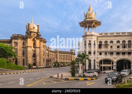 Stazione ferroviaria e edificio amministrativo a Kuala Lumpur, Malesia Foto Stock