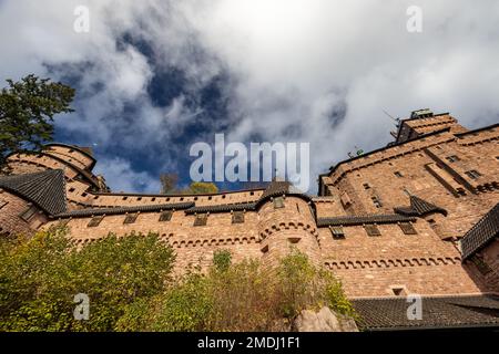 Château du Haut-Koenigsbourg, Francia, Alsazia Foto Stock