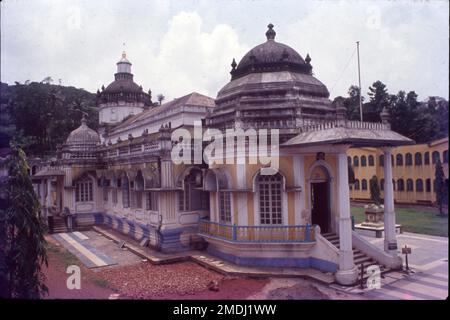 Mahalasa Narayani Tempio è un tempio indù per la dea Mahalasa, il tempio più popolare della Suprema Madre Mahalasa è a Mardol a Goa, che ha più di 450 anni. Foto Stock