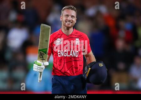 Foto del file datata 10-11-2022 di Jos Buttler. I vincitori della Coppa del mondo T20, Jos Buttler e Sam Curran, sono stati nominati nella squadra maschile dell'anno dell'International Cricket Council, con anche Josh Little in Irlanda e Sophie Ecclestone che ha fatto il fianco delle donne. Data di emissione: Lunedì 23 gennaio 2023. Foto Stock