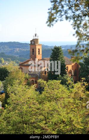 Magagnosc, Chiesa di Saint Laurent, comune di Grasse, Alpi Marittime, 06, Costa Azzurra, Francia Foto Stock