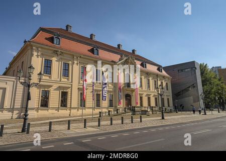 Vecchio edificio, Museo Ebraico, Lindenstrasse, Kreuzberg, Friedrichshain-Kreuzberg, Berlino, Germania Foto Stock