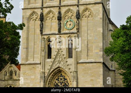 Liebfrauen-Ueberwasserkirche, Ueberwasserkirchplatz, Muenster, Renania settentrionale-Vestfalia, Germania Foto Stock