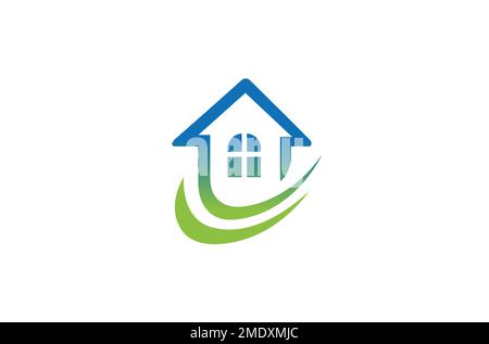 casa immobiliare segno di spunta logo disegno vettore icona disegno illustrazione Illustrazione Vettoriale