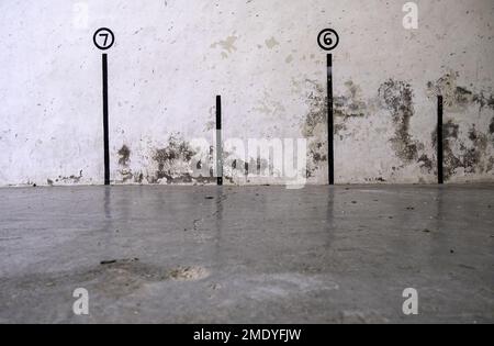 Muro particolare di uno sport tipico spagnolo, competizione Foto Stock