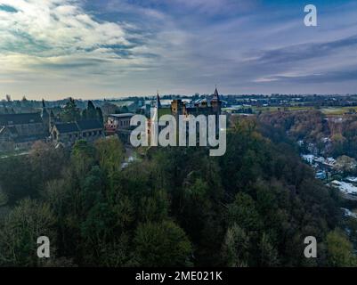 Drone casuale scatta immagini aeree da Stoke-on-Trent Foto Stock