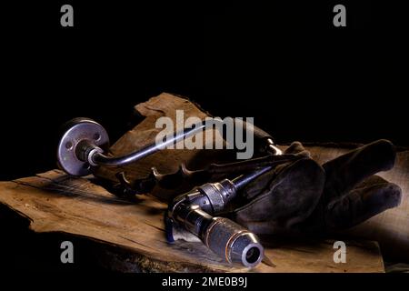 Dipingere con la luce - trapano a mano Foto Stock