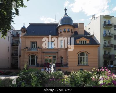 BRNO, REPUBBLICA CECA - CIRCA SETTEMBRE 2022: Villa Loew Beer House Foto Stock