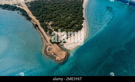 Arabia Saudita, Provincia di Jazan, veduta aerea della foresta di mangrovie nell'arcipelago delle Isole Farasan Foto Stock