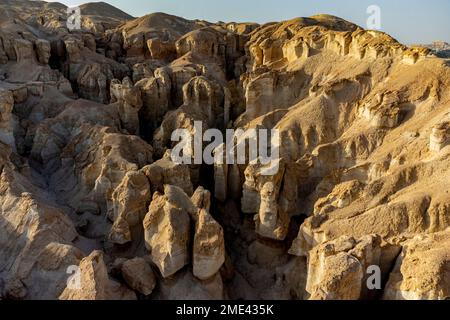 Arabia Saudita, Provincia Orientale, al-Hofuf, veduta aerea di Jabal al-Qarah Foto Stock