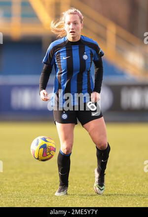 San Giovanni, Italia, 14th gennaio 2023. Irene Santi dell'Internazionale durante la Serie A Femminile Match allo Stadio Ernesto Breda di San Giovanni. L'immagine di credito dovrebbe essere: Jonathan Moskrop / Sportimage Foto Stock