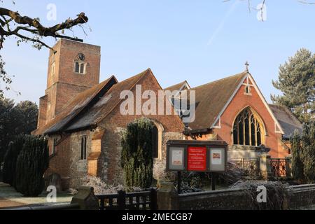 St Giovanni Battista, Malden Foto Stock