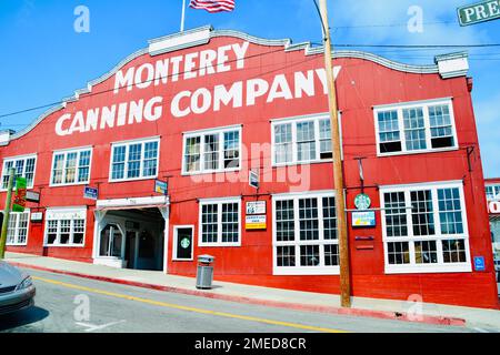 Azienda di inscatolamento di Monterey a cannery Row, Monterey, California. Foto Stock