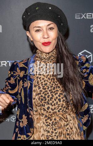 Los Angeles, Stati Uniti. 23rd Jan, 2023. Dawn Ritz partecipa al film di gala gigante di Blockchain e alla serie di film in streaming Exertion3 RZR al Greenway Court Theater, Los Angeles, CA Gennaio 23 2023 Credit: Eugene Powers/Alamy Live News Foto Stock