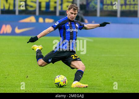 Milano, Italia - gennaio 23 2023 - Inter-Empoli serie A - barella Nicolò FC Internazionale Credit: Christian Santi/Alamy Live News Foto Stock