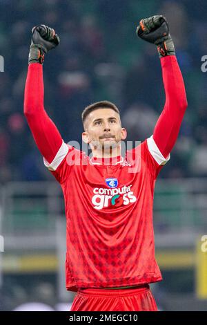 Milano, Italia - gennaio 23 2023 - Inter-Empoli serie A - vicario guglielmo empoli Credit: Christian Santi/Alamy Live News Foto Stock