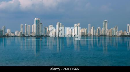 Vista panoramica della città di Cartagena, Colombia. Foto Stock