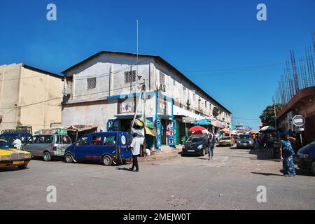 Vintage Street a Banjul, Gambia, Africa occidentale Foto Stock