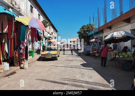 Vintage Street a Banjul, Gambia, Africa occidentale Foto Stock