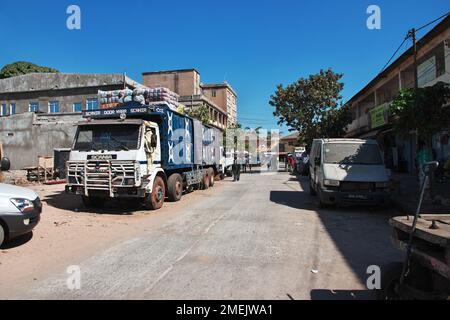 Vintage Street a Banjul, Gambia, Africa occidentale Foto Stock
