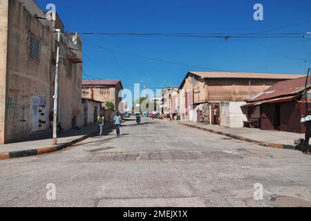Vintage Street a Banjul, Gambia, Africa occidentale Foto Stock