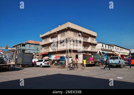 Casa d'epoca a Banjul, Gambia, Africa Occidentale Foto Stock