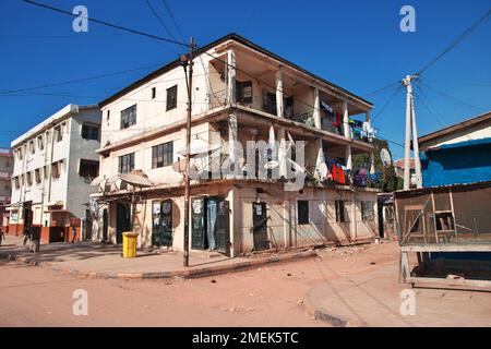 Casa d'epoca a Banjul, Gambia, Africa Occidentale Foto Stock