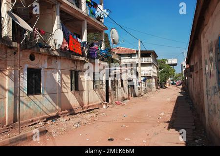 Vintage Street a Banjul, Gambia, Africa occidentale Foto Stock