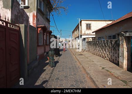 Vintage Street a Banjul, Gambia, Africa occidentale Foto Stock
