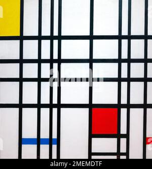 Composizione con giallo, blu e rosso, Piet Mondrian, 1937-1942, Foto Stock