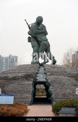 Corea del Sud, Seoul, Itaewon, monumento commemorativo di guerra Foto Stock