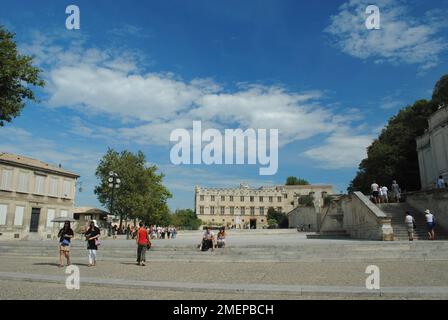 Francia, Vaucluse, Avignone, Place du Palais, Musee du Petit Palais Foto Stock