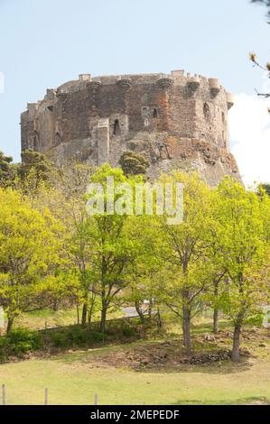 Francia, Auvergne, Chateau de Murol, esterno del castello Foto Stock