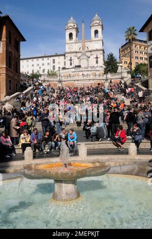 Italia, Lazio, Roma, Centro storico, Piazza Spagna, Piazza di Spagna Foto Stock