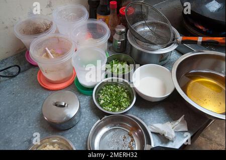 Myanmar, Birmania orientale, Lago Inle, Live Dim Sum House ristorante Foto Stock