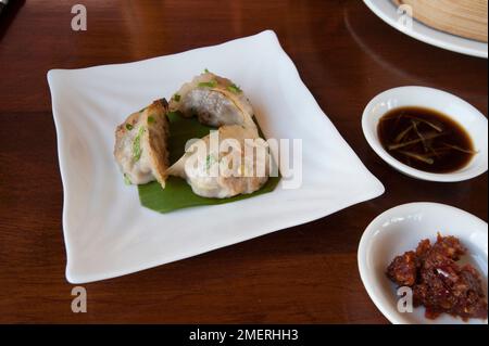 Myanmar, Birmania orientale, Lago Inle, Live Dim Sum House ristorante Foto Stock