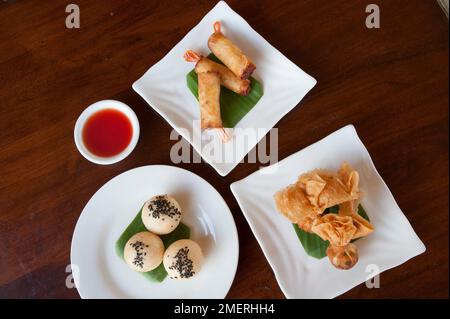 Myanmar, Birmania orientale, Lago Inle, Live Dim Sum House ristorante Foto Stock