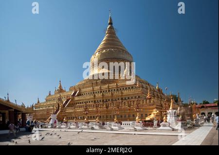 Myanmar, Myanmar Occidentale, Bagan, Shwezigon Paya Foto Stock