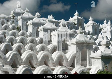 Myanmar, Mingun, Hsinbyume Paya Foto Stock